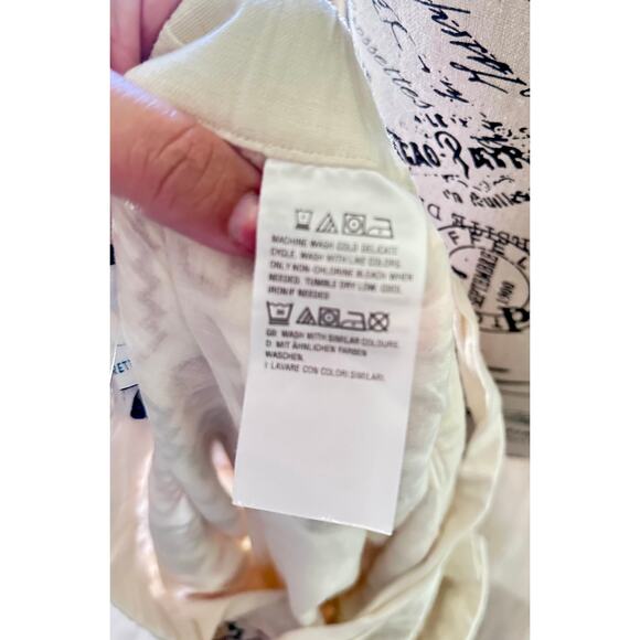 NewDenim & Co Canyon Retreat Oasis Embroidered Linen blend Skirt SizeLarge Boho - Picture 7 of 8